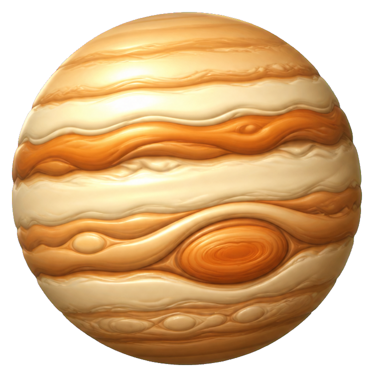 Preview for Jupiter Glossy 3d Sticker