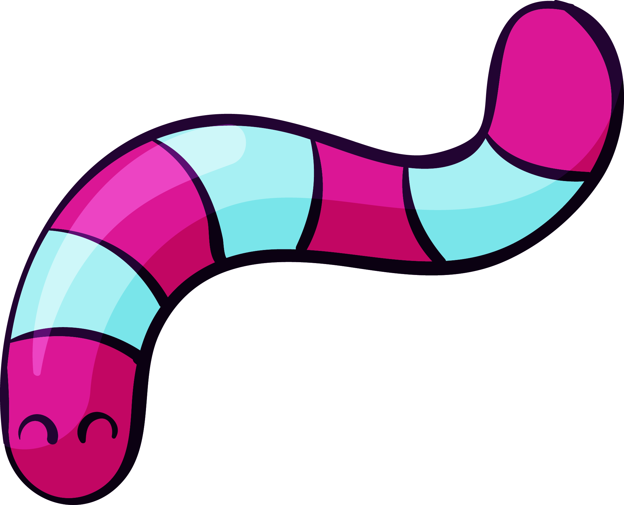 Preview for Colorful-cartoon-worm-halloween-candy-sticker-aa775