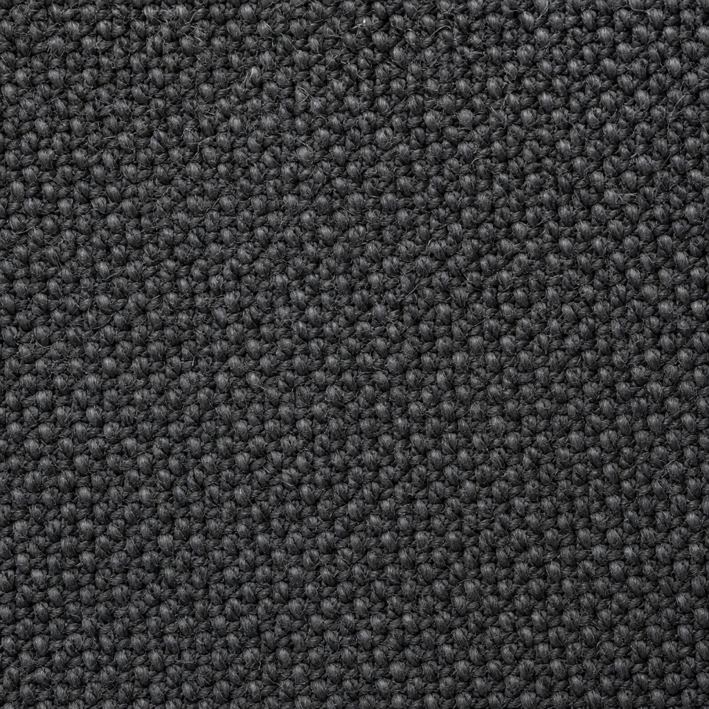Dark charcoal square weave fabric texture with a dense woven pattern