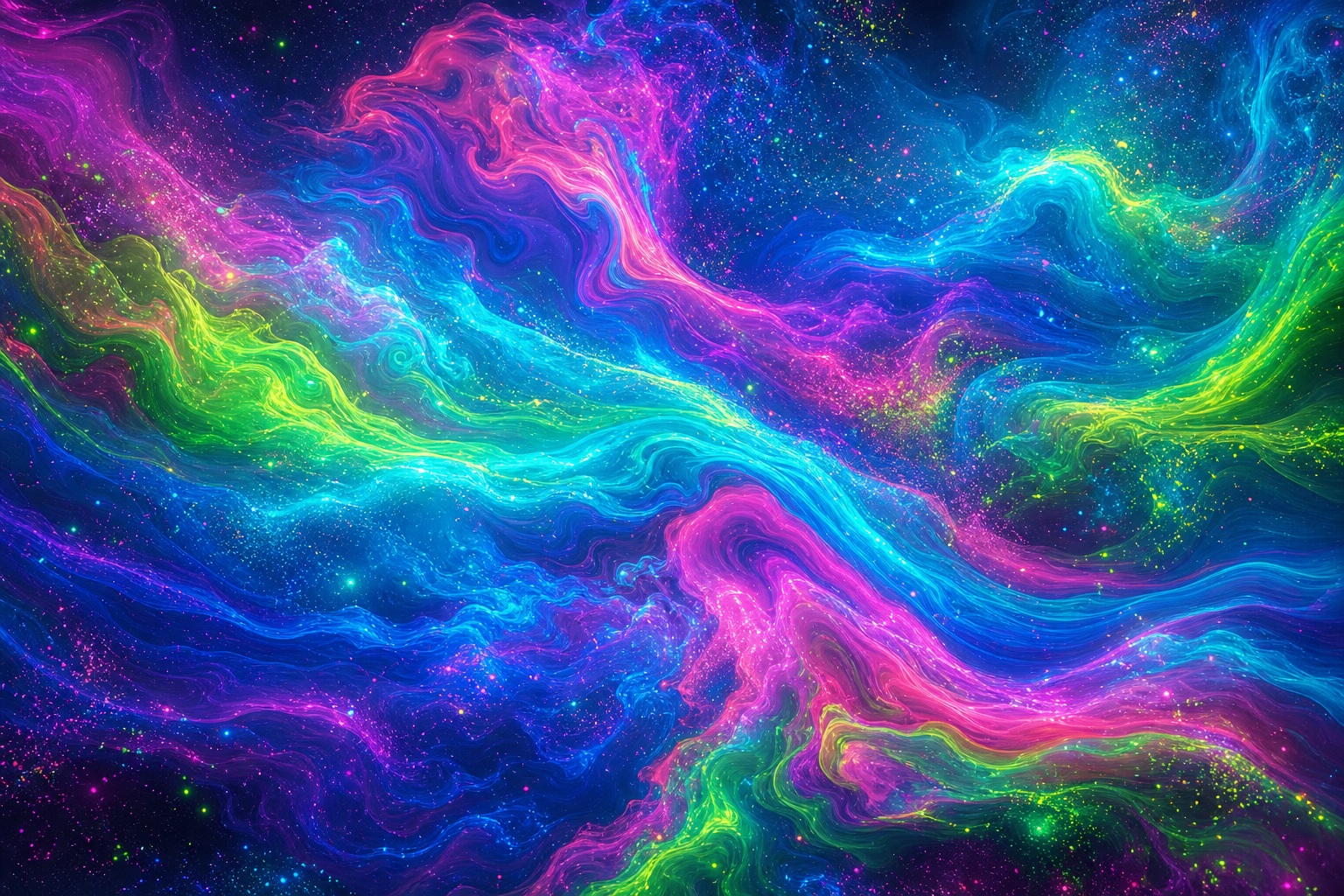 Preview for Electric Neon Liquid Nebula Waves Background