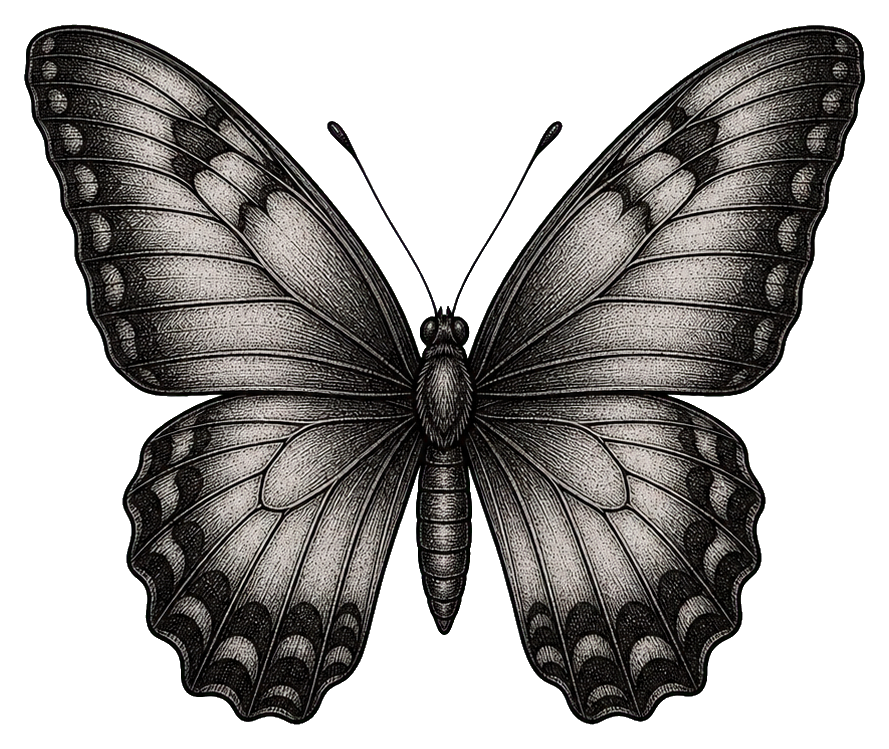 Preview for Engraved Shadow Butterfly Sticker