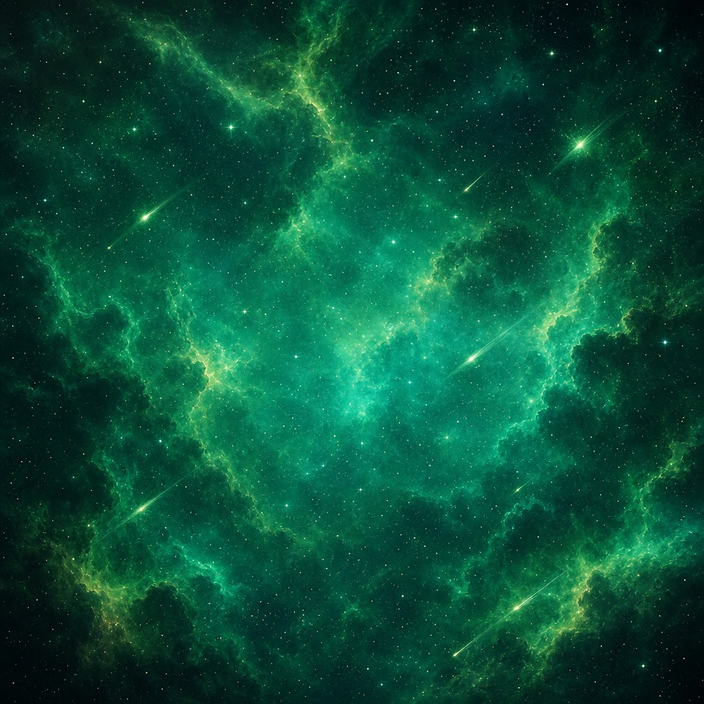Preview for Green Nebula Space Background