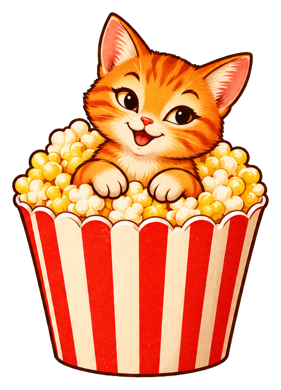 Preview for Cat In A Popcorn Bucket