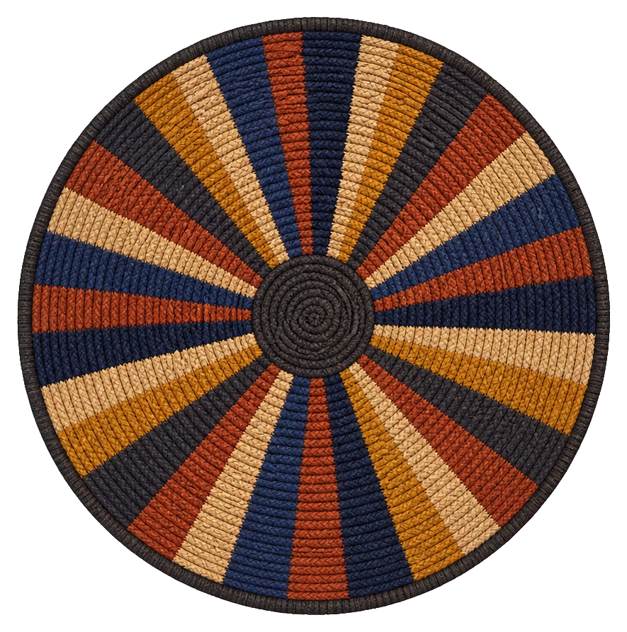 Preview for Woven Textile Disk Sticker