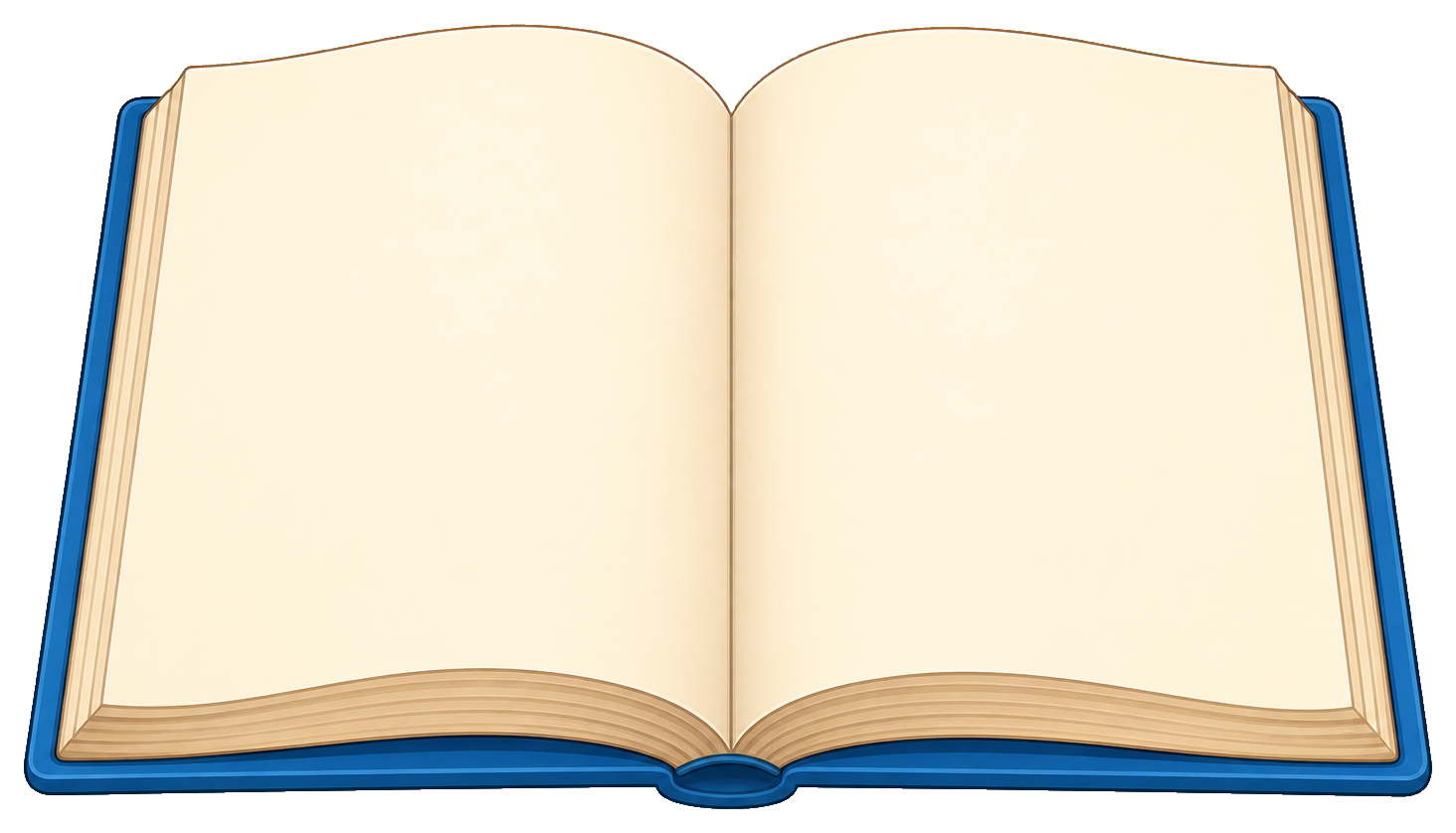 Preview for Open Blank Book Sticker For School Designs