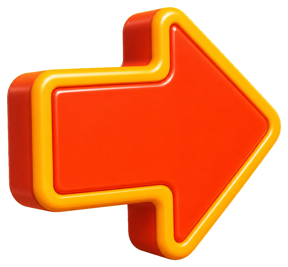 Preview for Chunky 3d Arrow Sticker