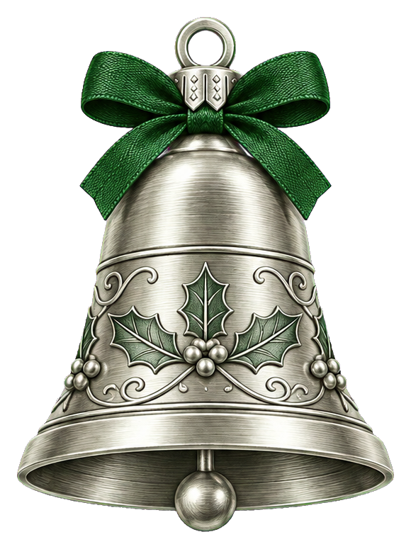 Preview for Silver Bell Christmas Ornament