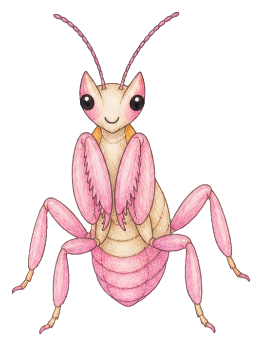 Preview for Orchid Mantis Sticker