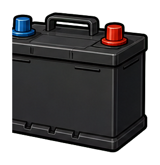 Preview for Blank Car Battery Sticker