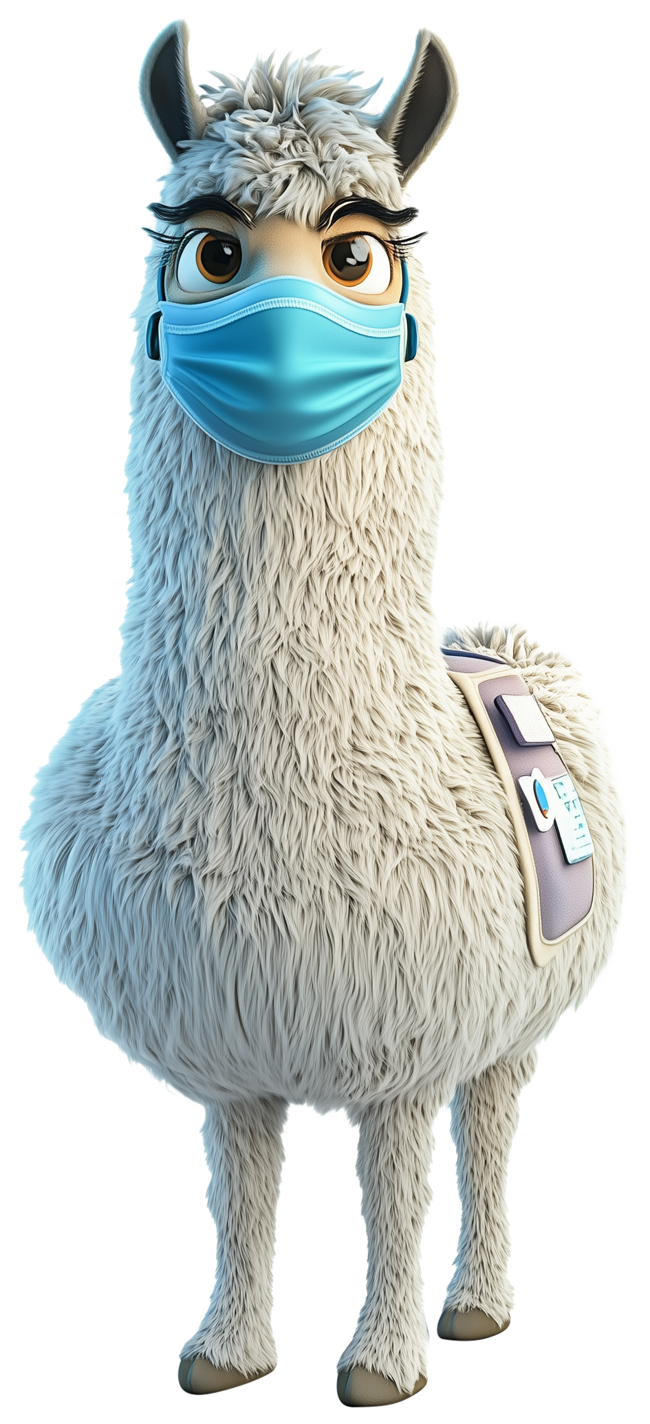 Preview for Llama Emoji Sticker For Pizap Designs