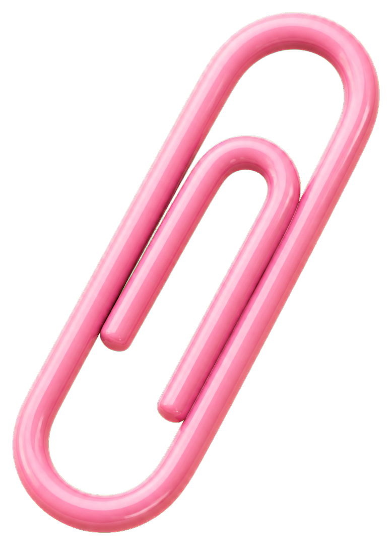Preview for Pink Paperclip Sticker Graphic