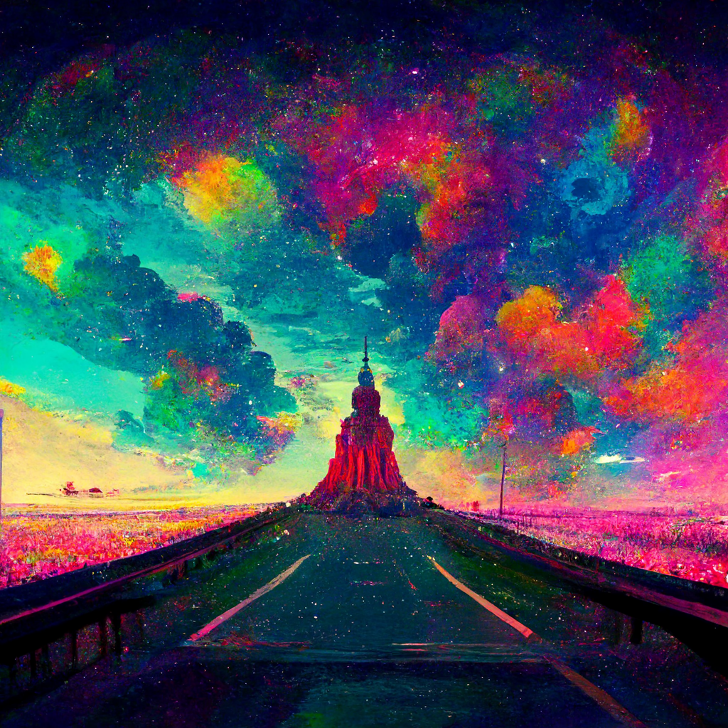 Preview for Surreal-temple-road-art-ai-images-background-1db1c
