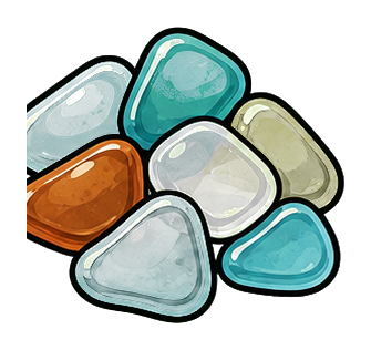 Preview for Sea Glass Pieces Sticker