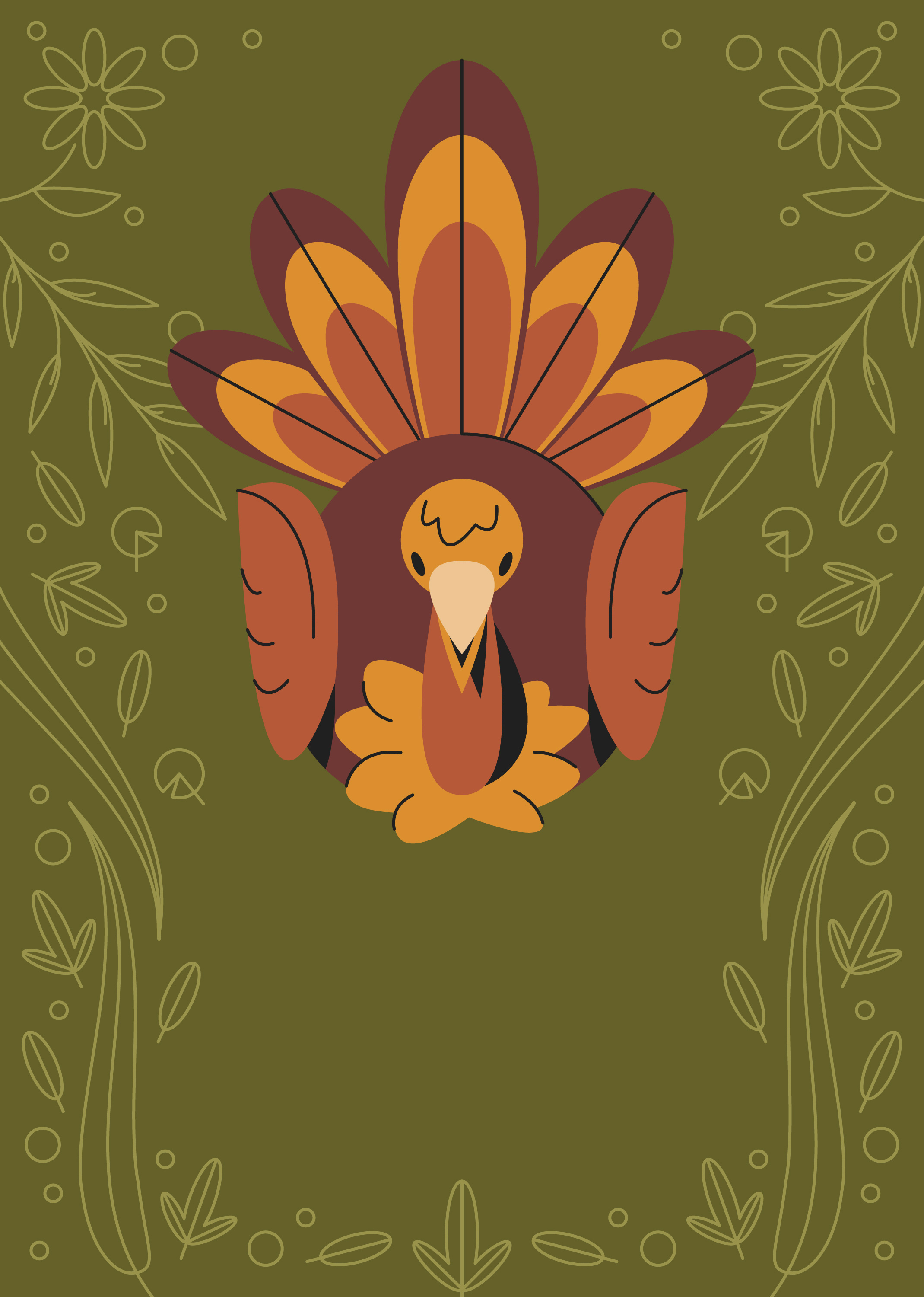 Preview for Thanksgiving-turkey-illustration-fall-background-326f5