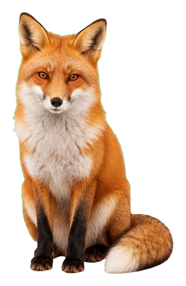 Preview for Fox Sticker Inspired By Fine Art Style