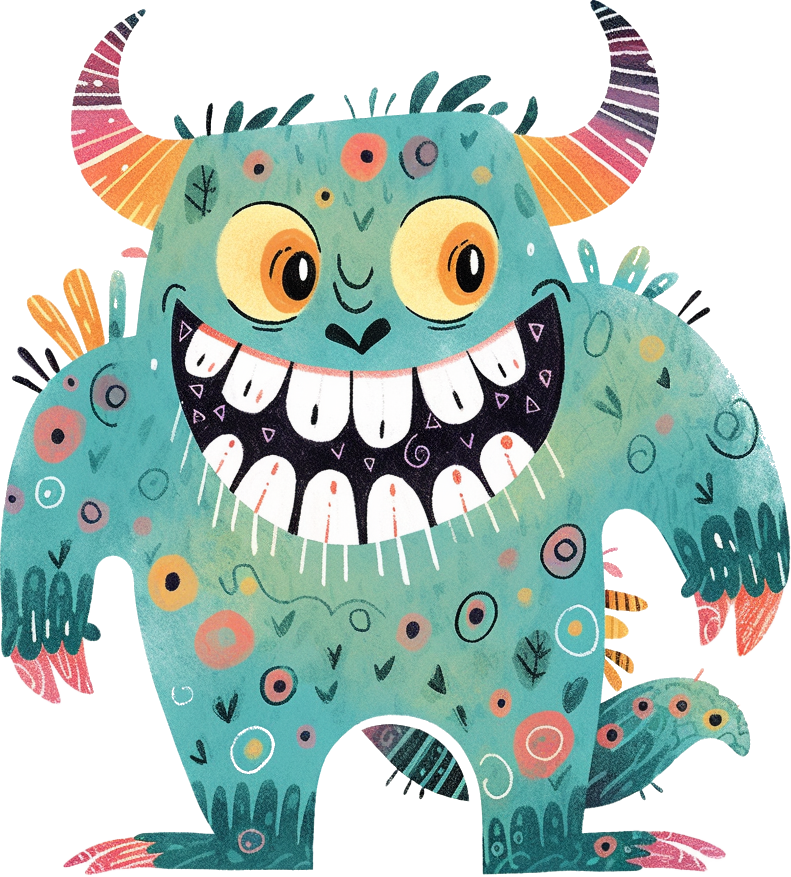 Preview for Colorful-cartoon-monster-illustration-monsters-sticker-2983f
