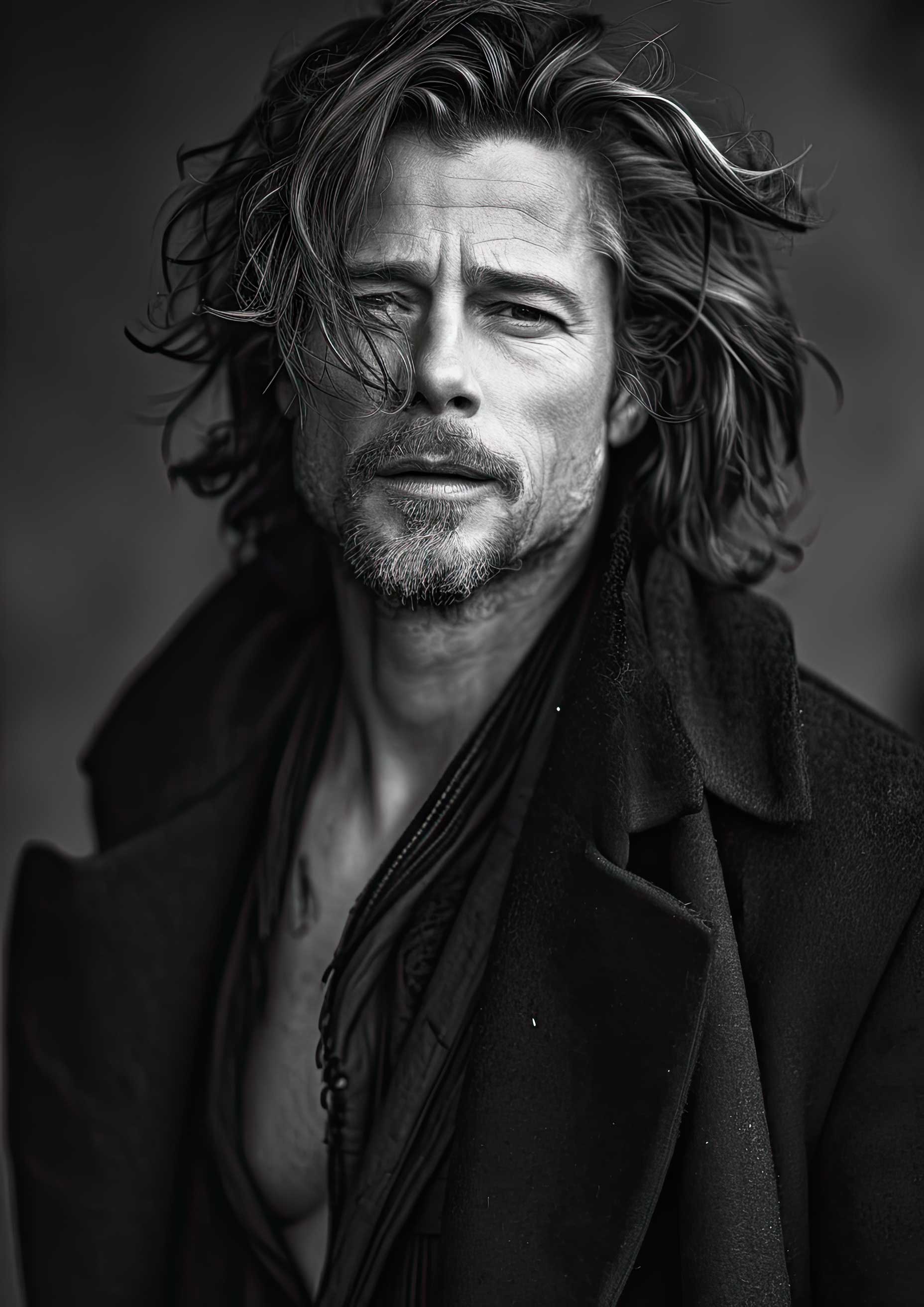 Preview for Black-and-white-portrait-man-celebrities-background-e33ee