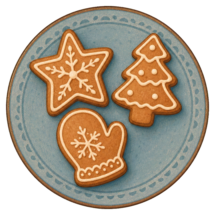 Preview for Christmas Cookie Plate Trio Sticker