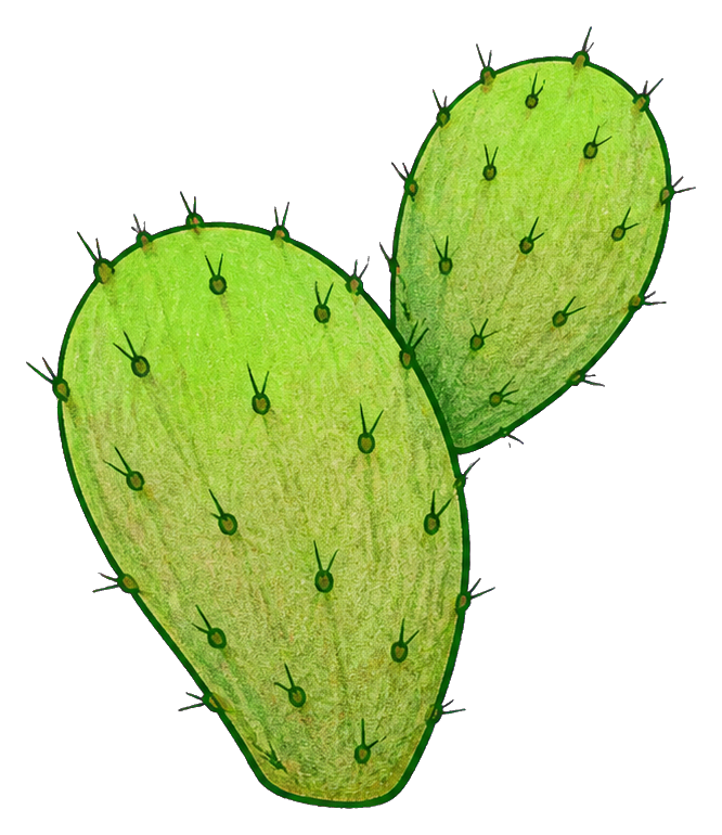 Preview for Prickly Pear Cactus Pad Pair Sticker