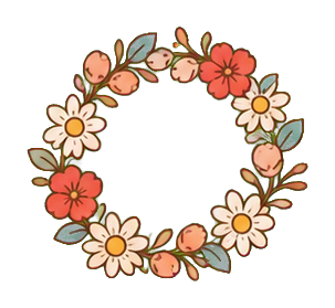 Preview for Cream Daisy Spring Wreath Sticker