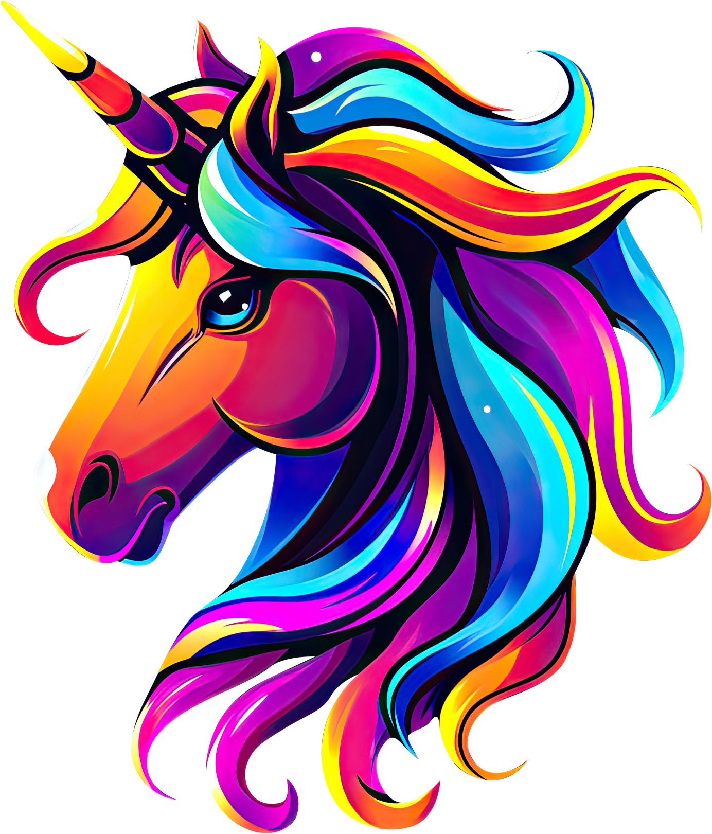 Preview for Colorful-unicorn-illustration-logo-animal-sticker-55376