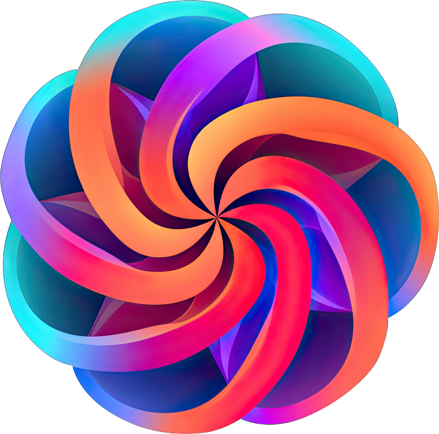 Preview for Vibrant-spiral-design-element-logo-colorful-sticker-1b3cf