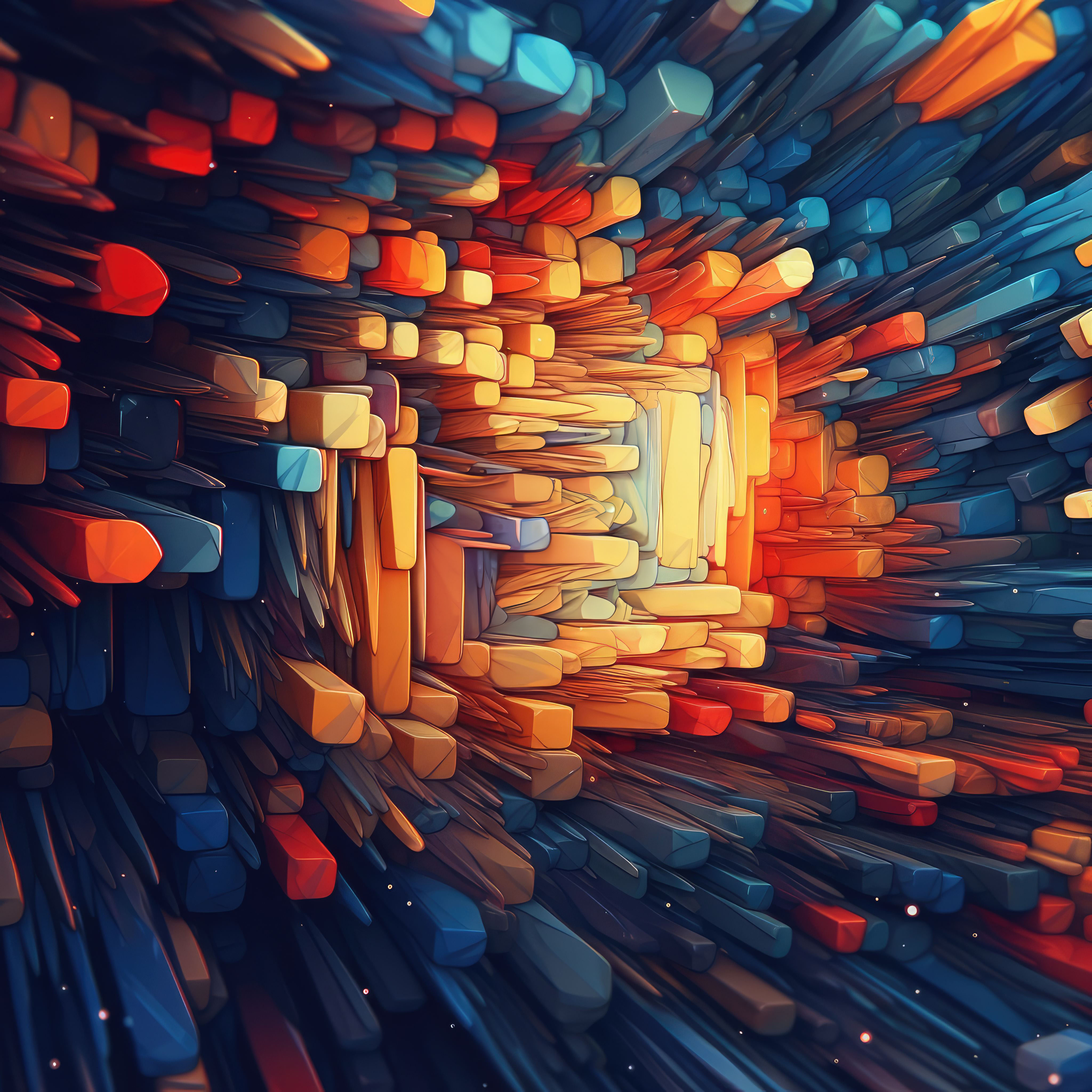 Preview for Vibrant-3d-tunnel-visualization-abstract-background-c152c