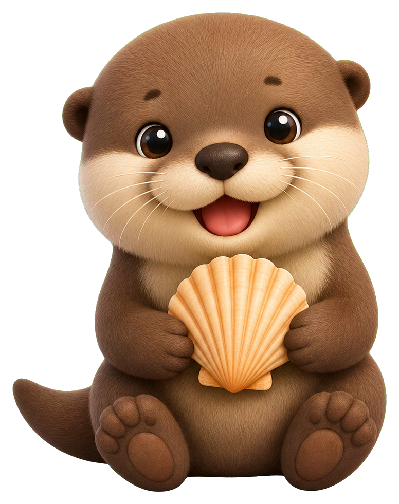 Preview for Otter Shell Sticker Graphic