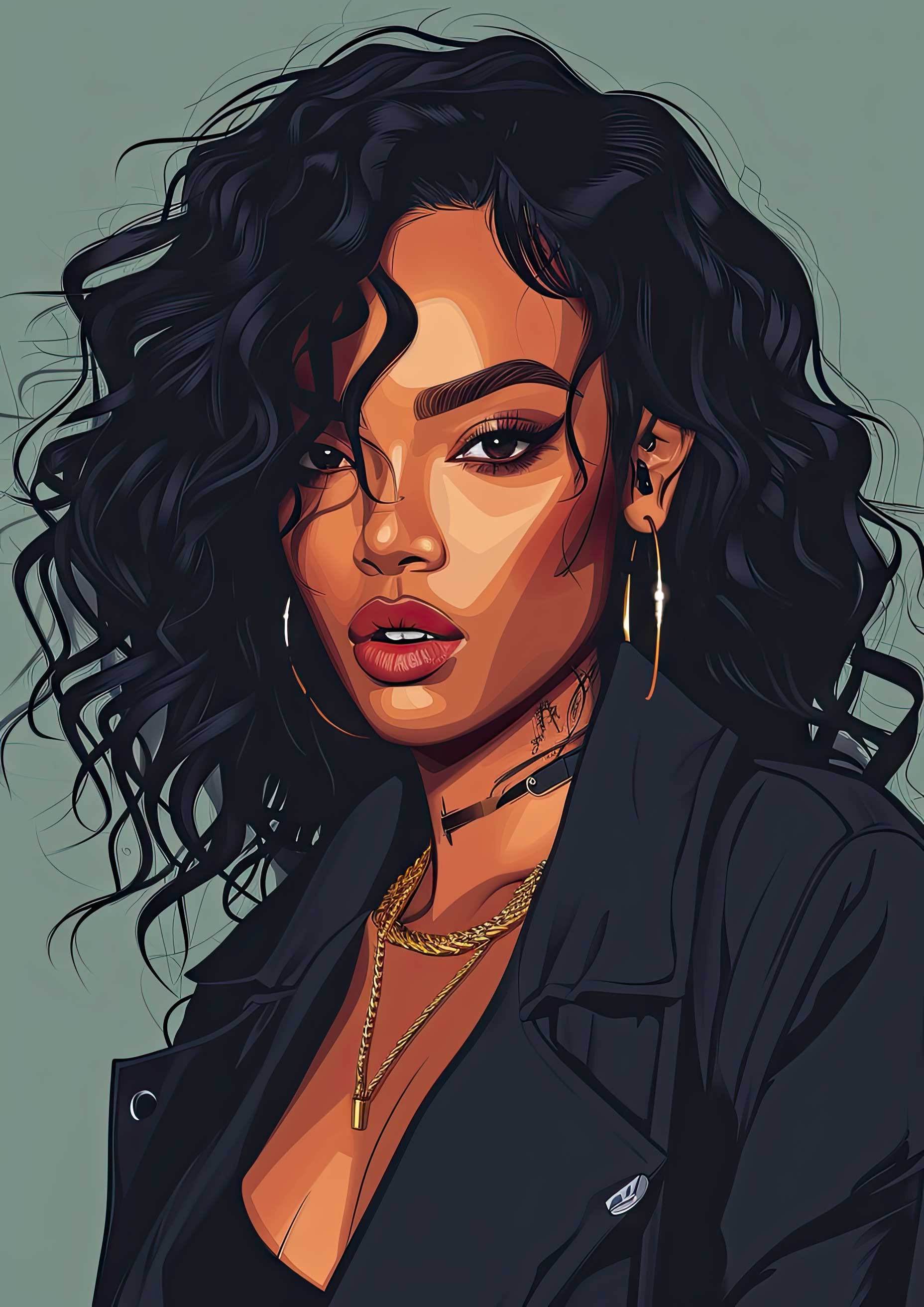 Preview for Digital-art-portrait-illustration-celebrities-background-7c9e5