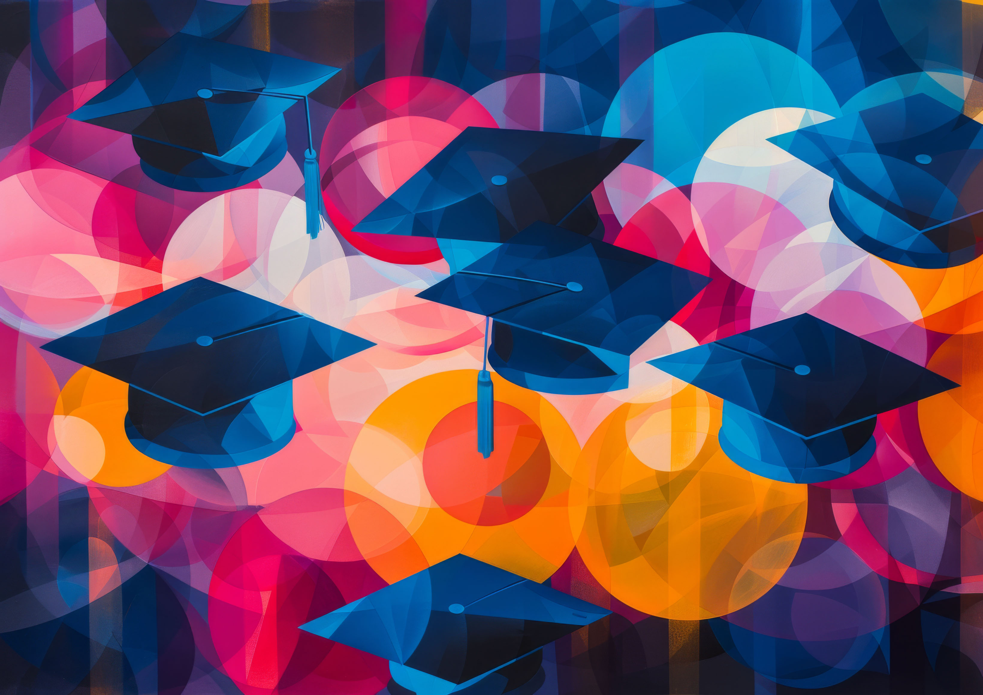 Preview for Graduation-caps-celebration-background-0b46a