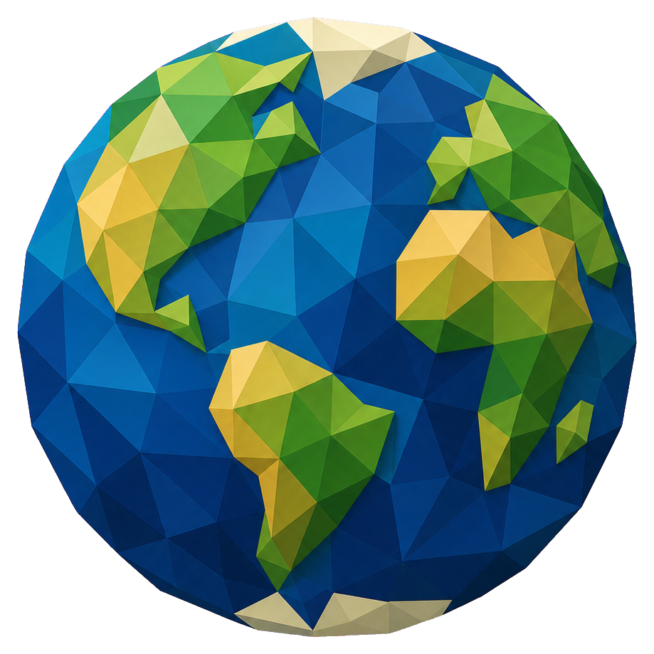 Preview for Low Poly Earth Sticker For Designs