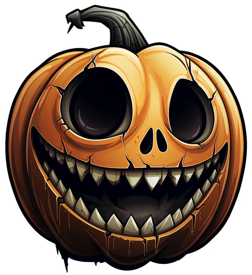 Preview for Halloween-jack-o-lantern-illustration-pumpkins-sticker-0db26