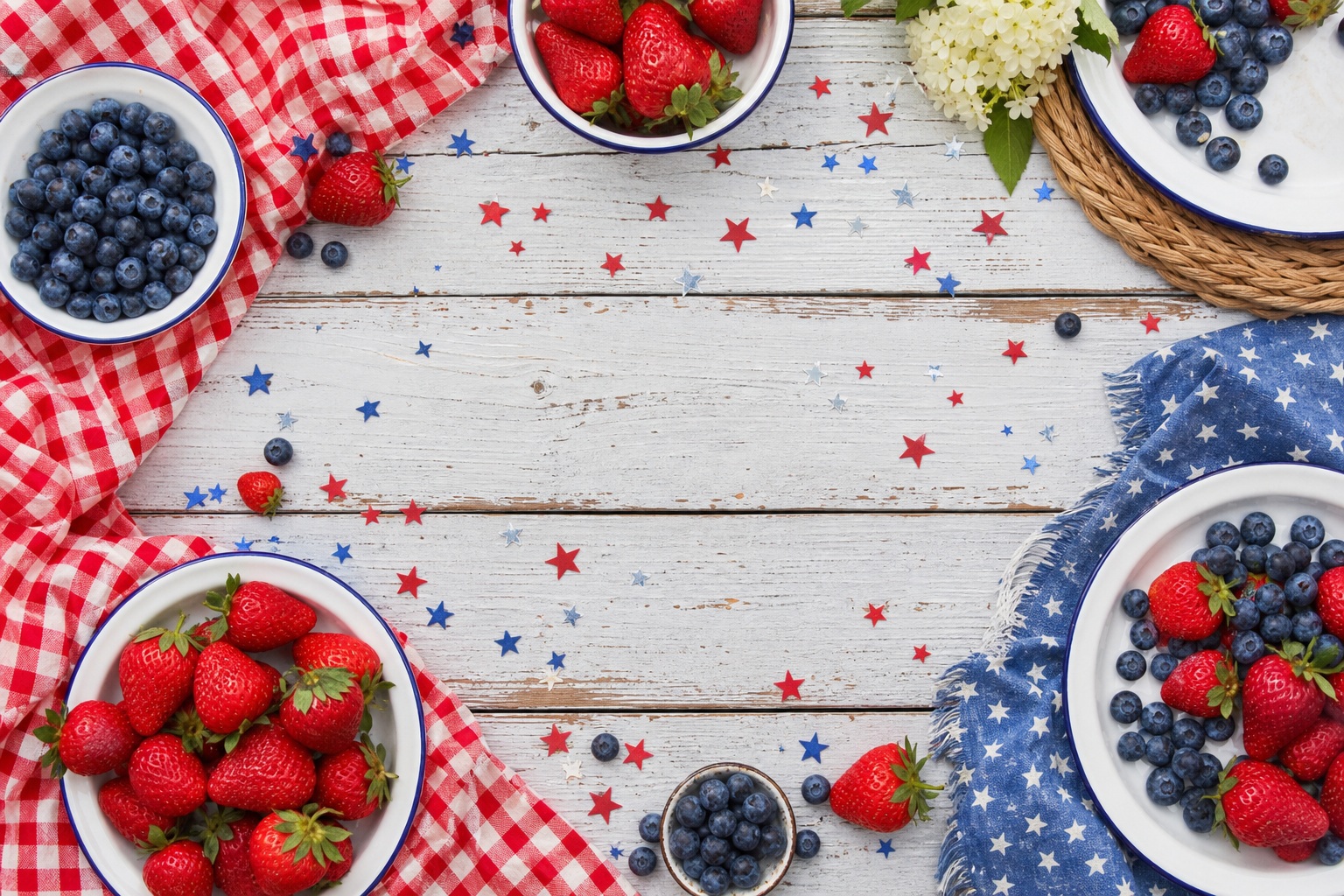 Preview for Fourth Of July Picnic Background Stock Image