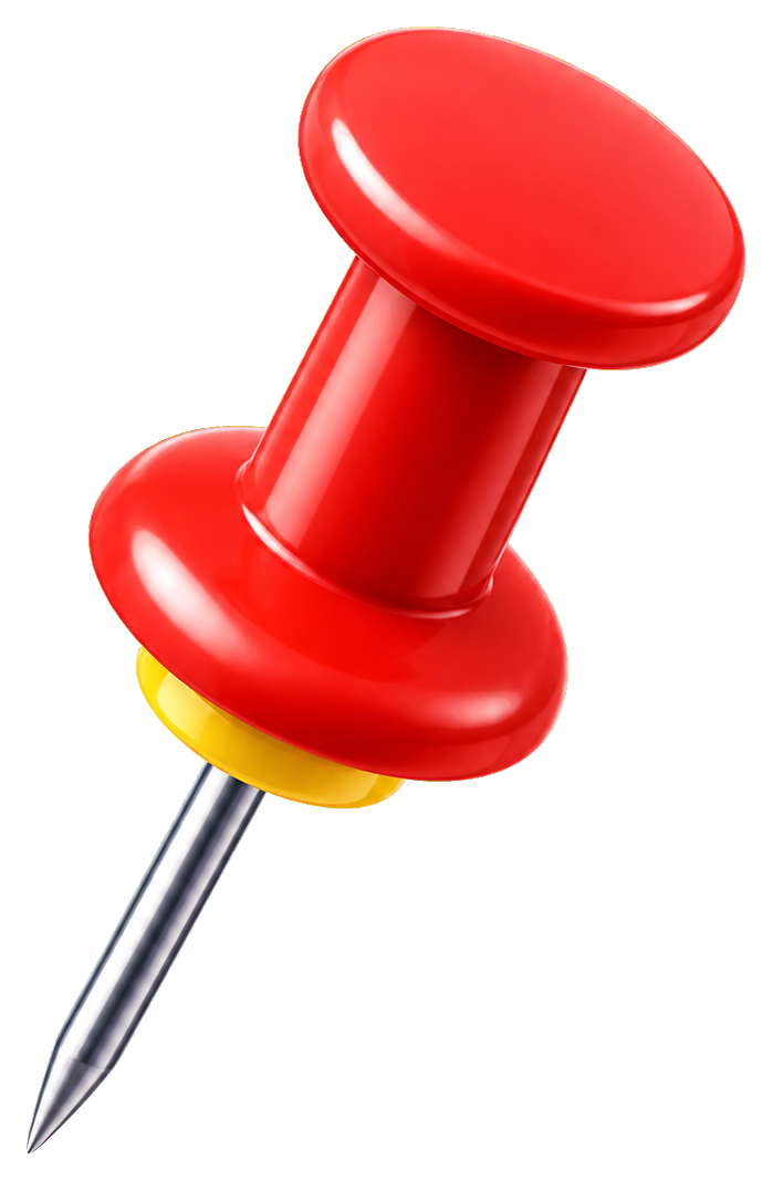 Preview for Red Pushpin Sticker For Office Designs