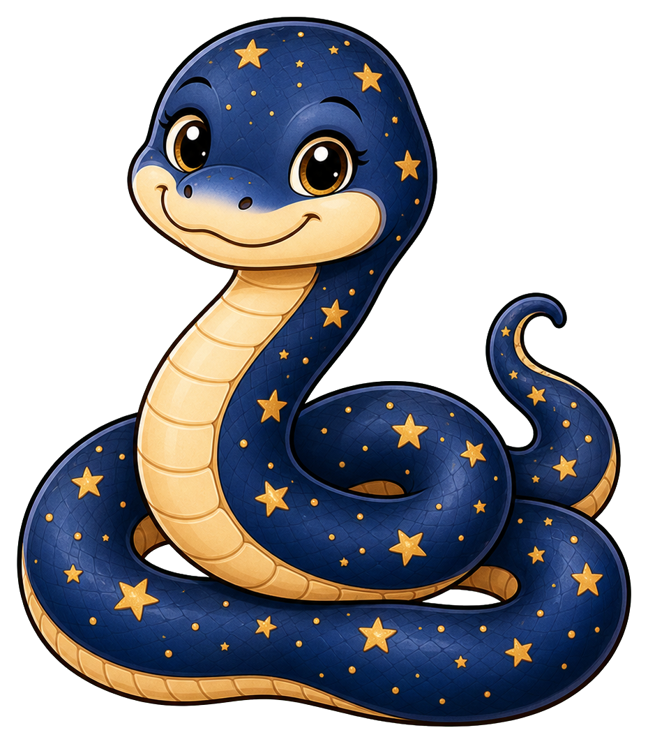 Preview for Starry Blue Snake Sticker