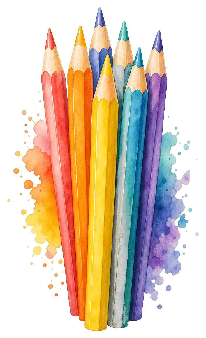 Preview for Watercolor Pencils Sticker