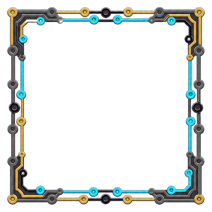 Preview for Circuit Trace Square Sticker Graphic