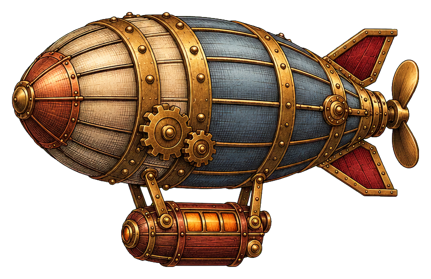 Preview for Steampunk Brass Airship