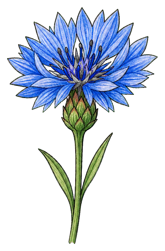 Preview for Blue Cornflower Sticker