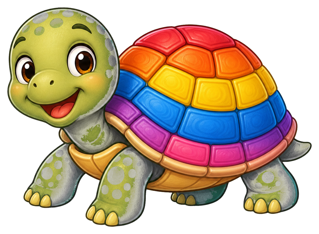 Preview for Rainbow Shell Turtle Sticker