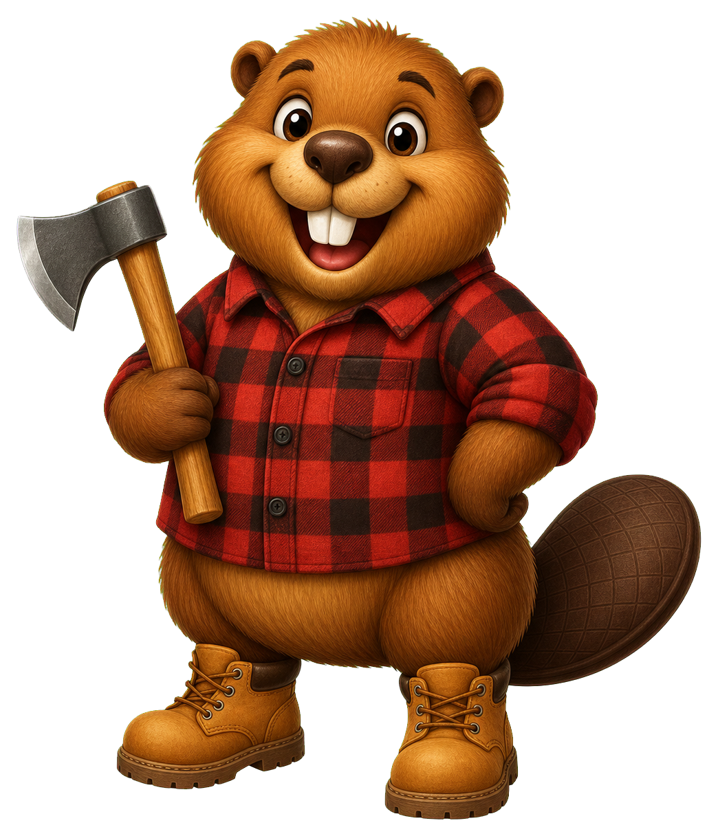 Preview for Lumberjack Beaver Sticker Graphic