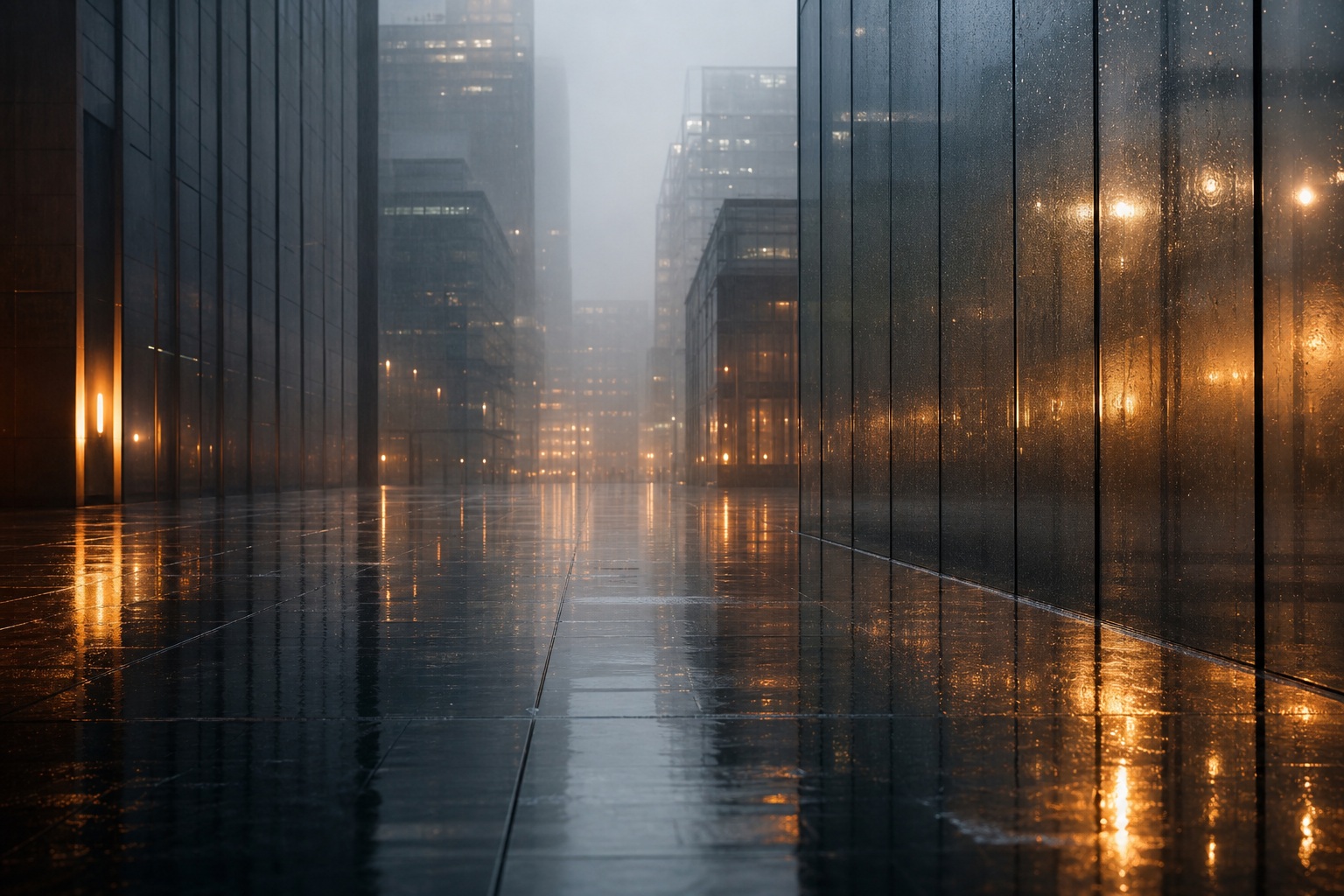 Preview for Amber Rain Misty Urban Depth Background