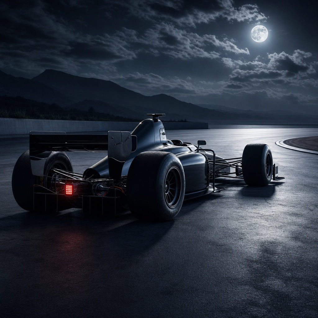 Preview for Moonlit Open Wheel Racing Background