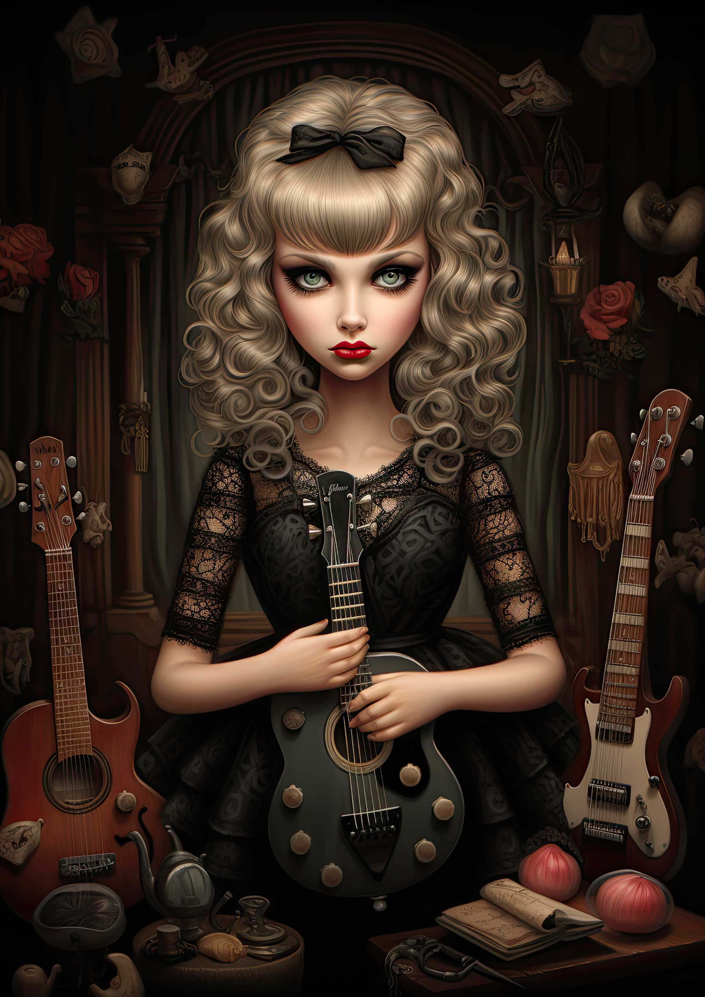 Preview for Gothic-girl-guitar-taylor-swift-background-88440