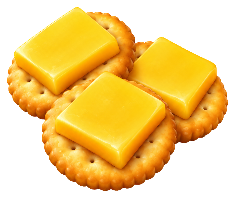 Preview for 3d Picnic Snacks Cheese Crackers