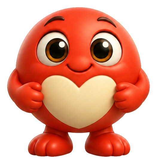 Preview for 3d Friendly Monsters Red Heart Belly
