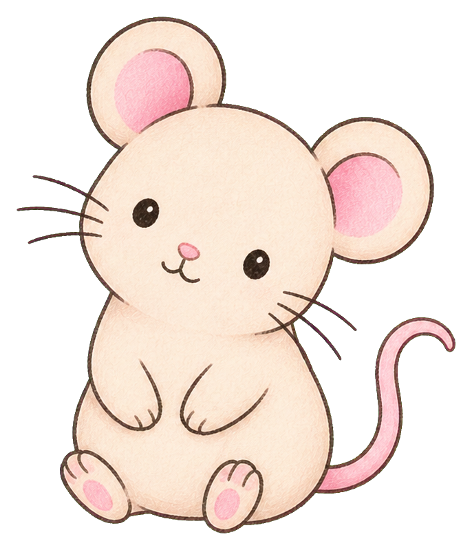 Preview for Cream Mouse Sitting Sticker