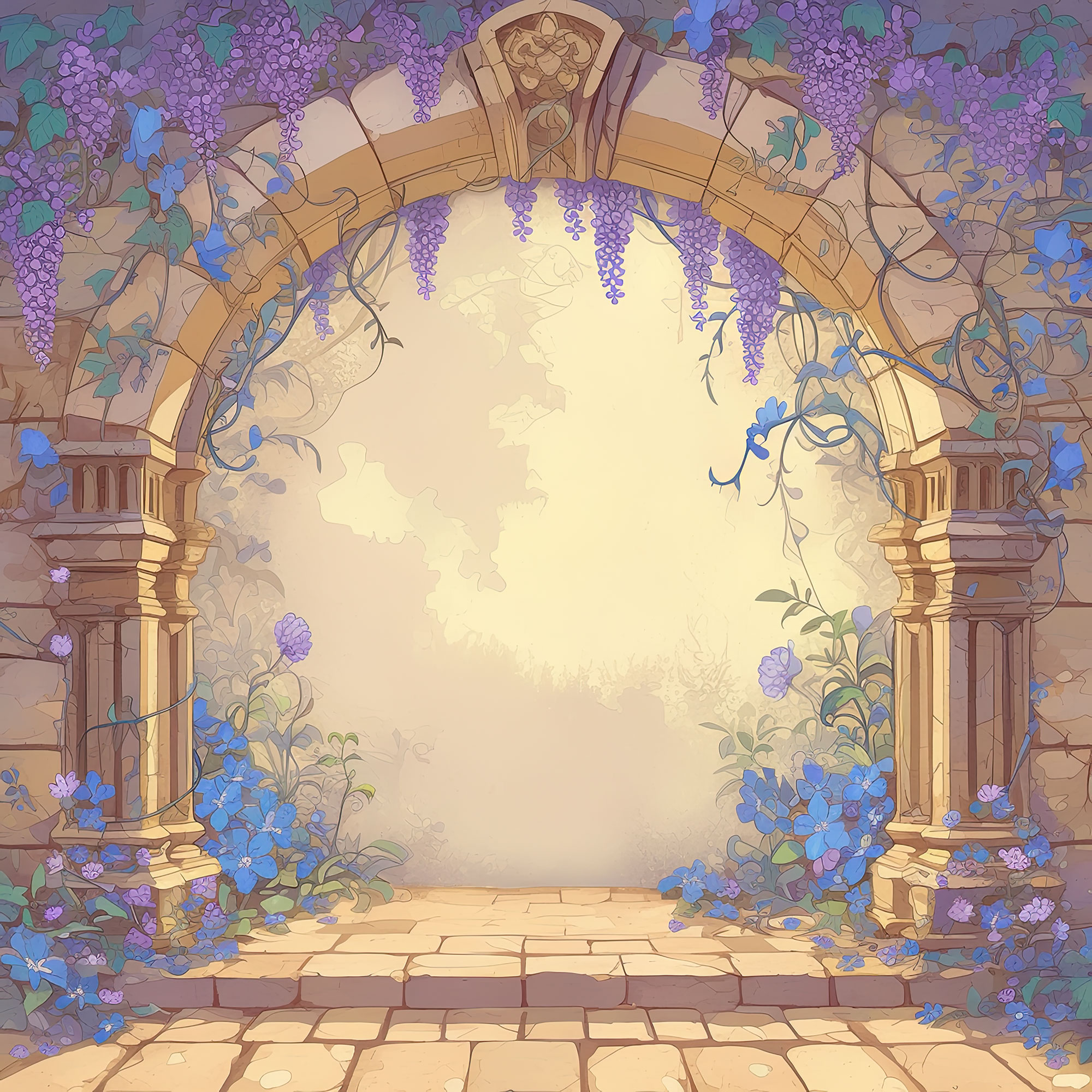 Preview for Mystical-archway-floral-accents-interior-backdrop-background-df8f9