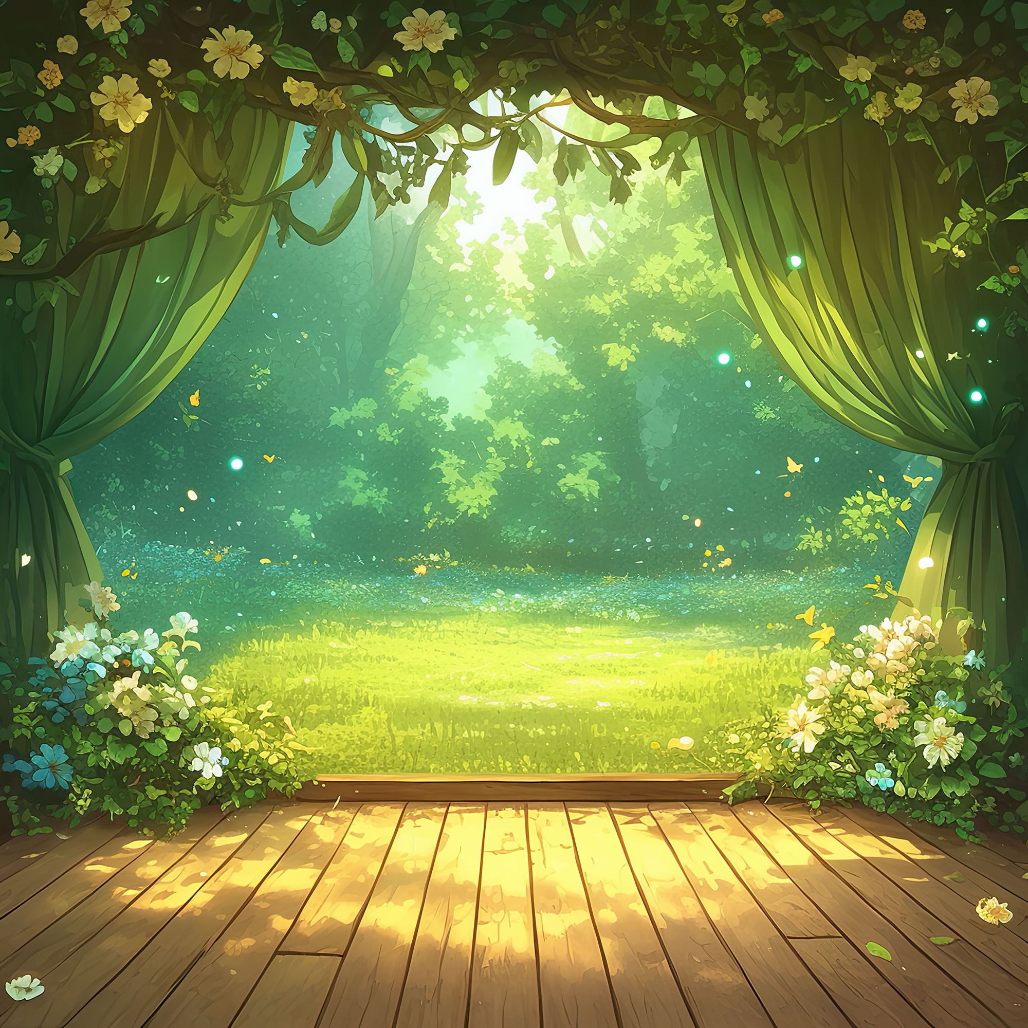 Preview for Enchanted-forest-stage-whimsical-backdrop-background-cc285