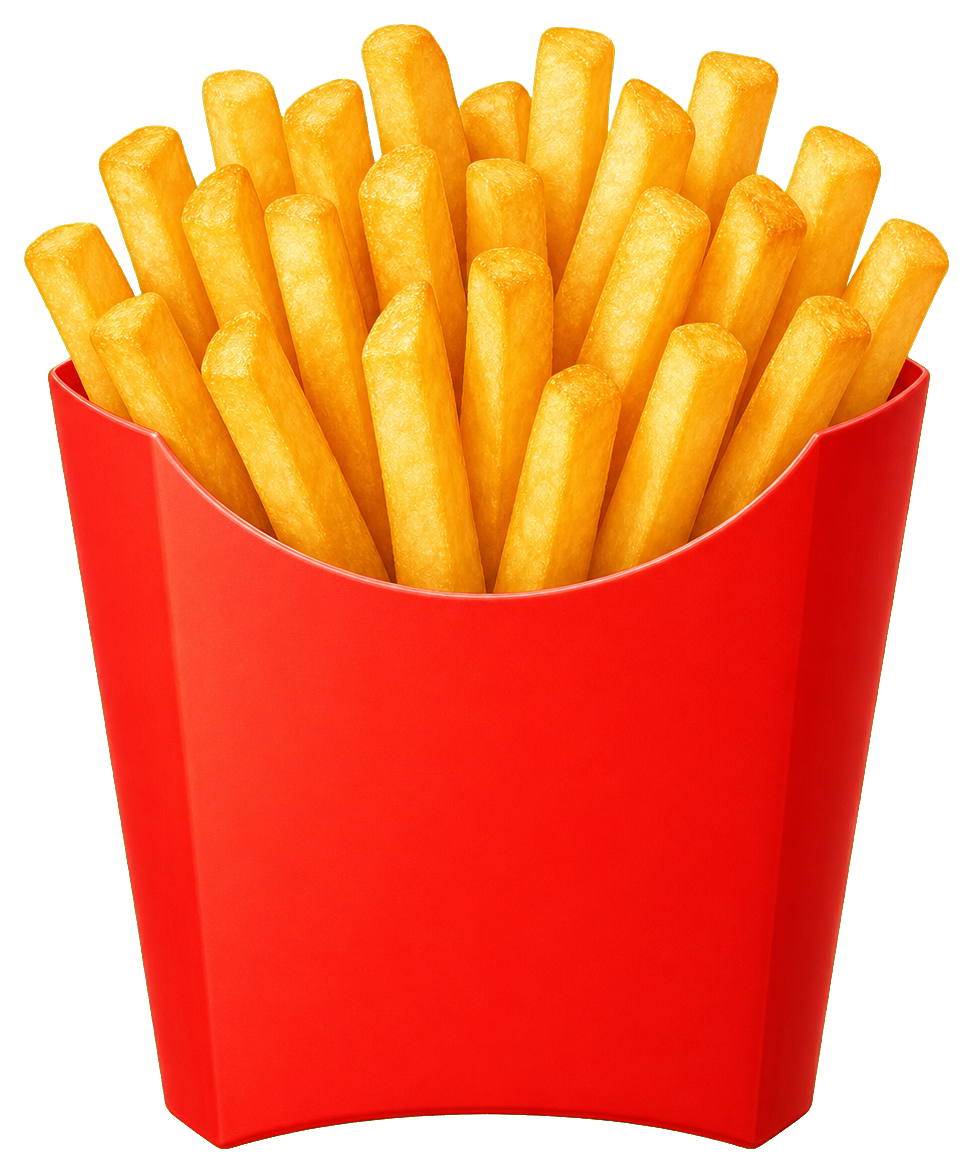 Preview for French Fries Sticker Graphic For Food Designs